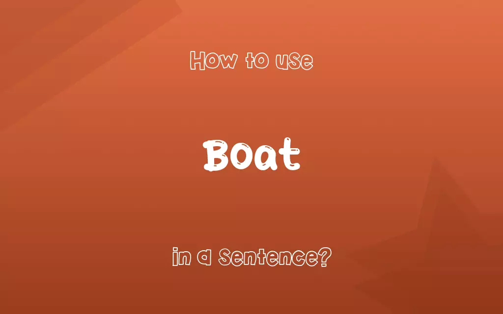 Boat in a sentence