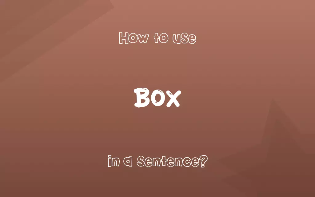 Box in a sentence