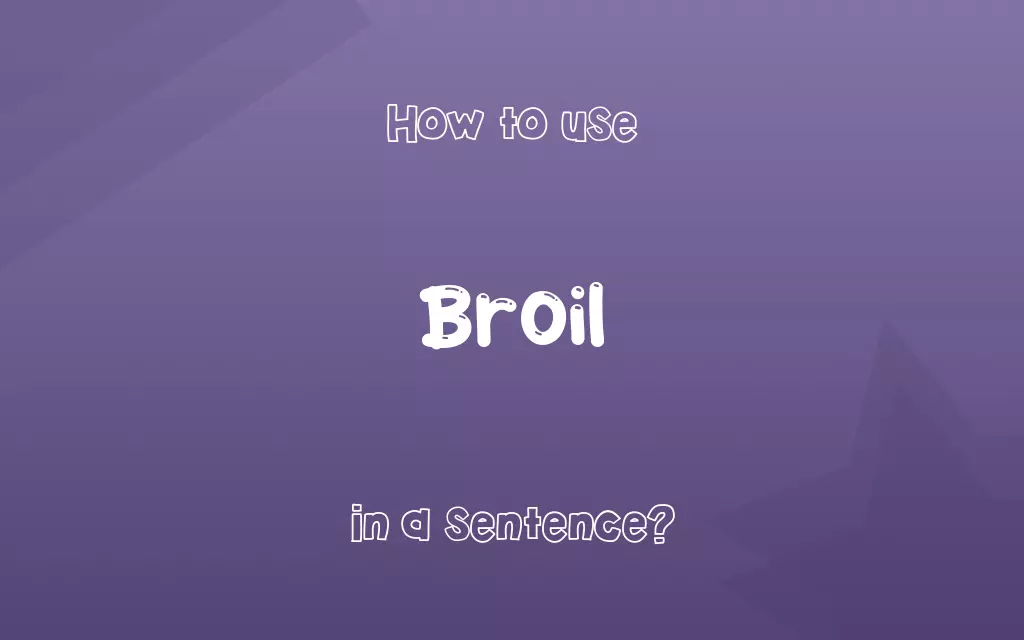 Broil in a sentence
