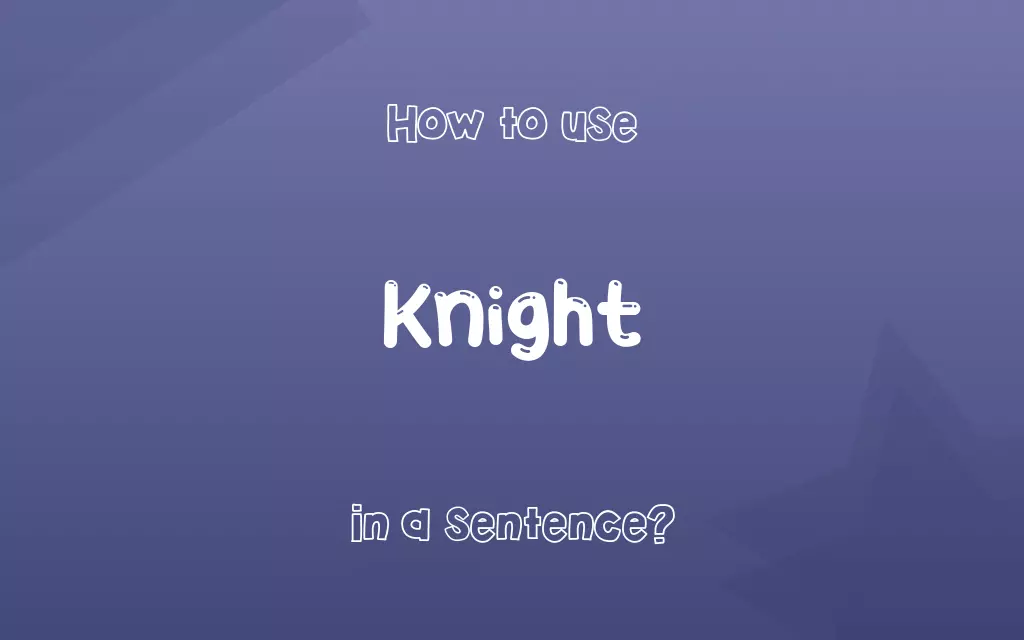 Knight in a sentence